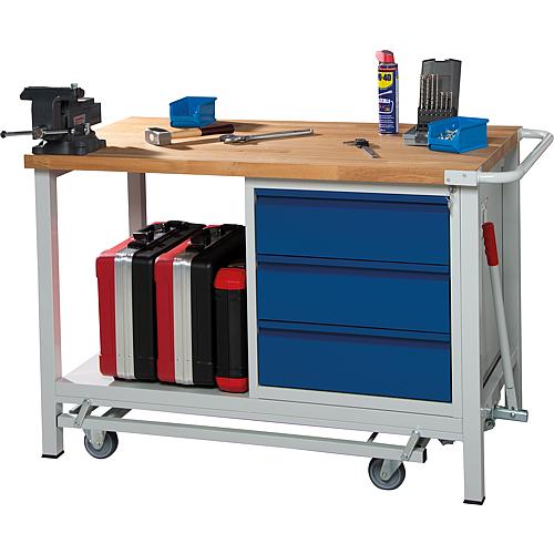Werkbank mit absenkbarem Fahrgestell RAU 8157 Serie Basic-8