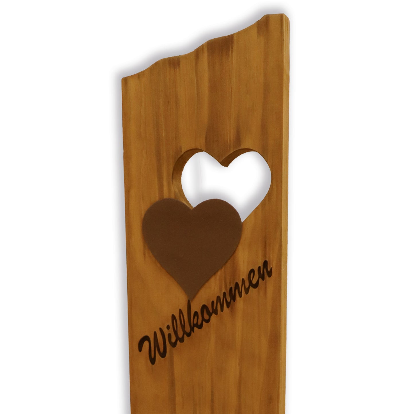 Säule Willkommen