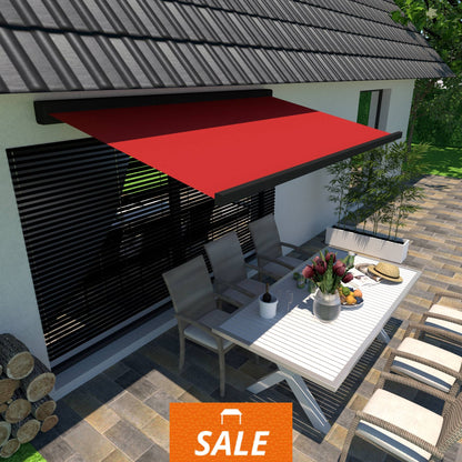 Lewens Look Trentino Kassettenmarkise - 2,50m x 1,66m - ohne Montage