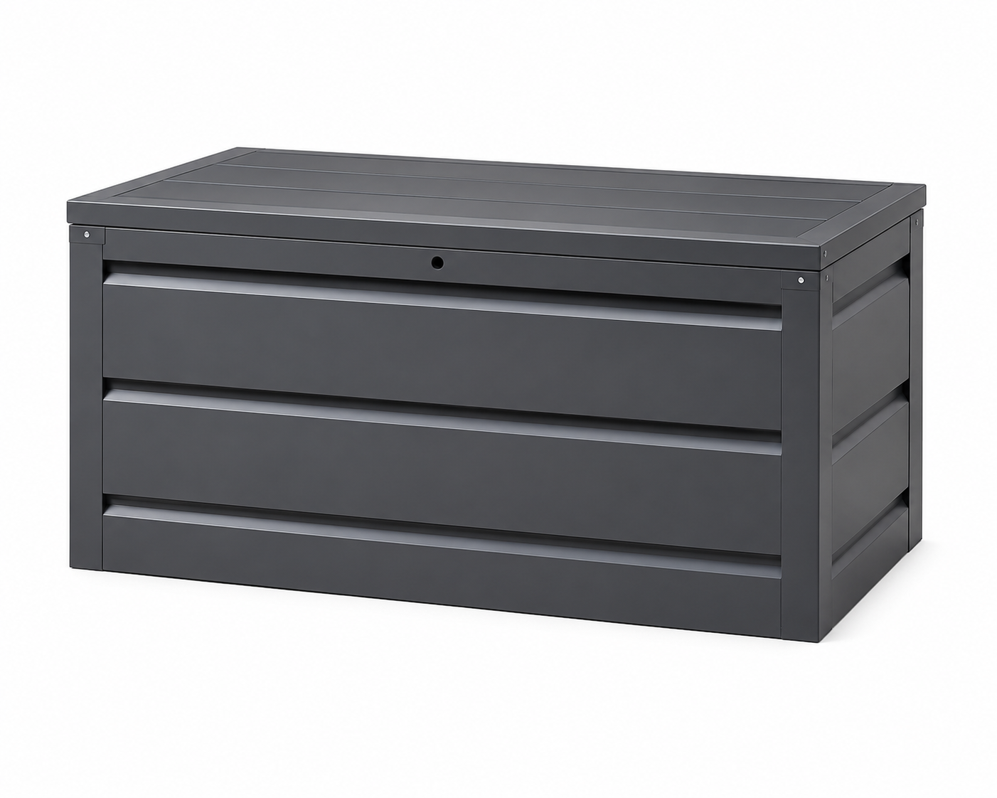 Garten-Aufbewahrungsbox Anthrazit 138 × 62 × 65 cm – Wetterfest & Robust