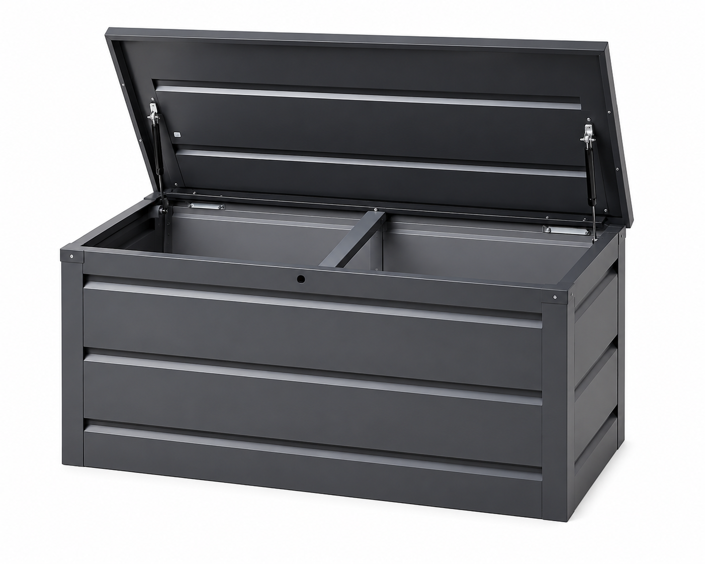 Garten-Aufbewahrungsbox Anthrazit 138 × 62 × 65 cm – Wetterfest & Robust