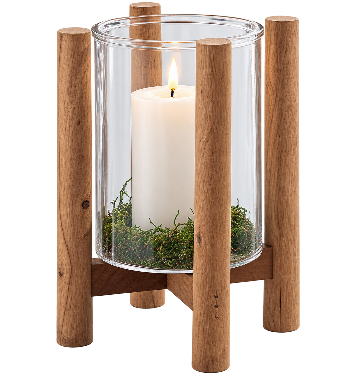 Windlicht "Holzrahmen"