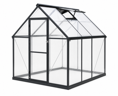 Gewächshaus 224 × 178 × 195 cm – Aluminium & Polycarbonat | Wetterfest & UV-beständig