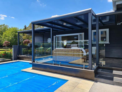 Terrassenüberdachung Polycarbonat, 5,06 m x 3,50 m - ohne Montage