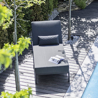 Kettler - PURE Sonnenliege in anthrazit/sooty