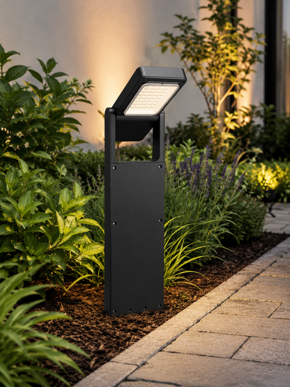 Solar-LED-Gartenleuchte, Wegleichte, verstellbar, 2er Set